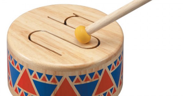 Plan Toys Solid Wooden Drum PL6404
